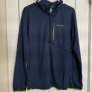 Men’s long sleeve, Columbia Omni Wick, quarters up sweatshirt